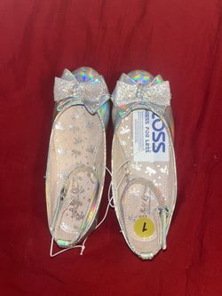 Girls Metallic Dress Shoes Size 1