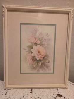 Vintage floral art print by artist Sonie Ames
