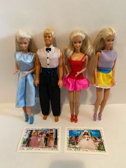 Vintage 90s Barbie & Ken Dolls, Bundle #2