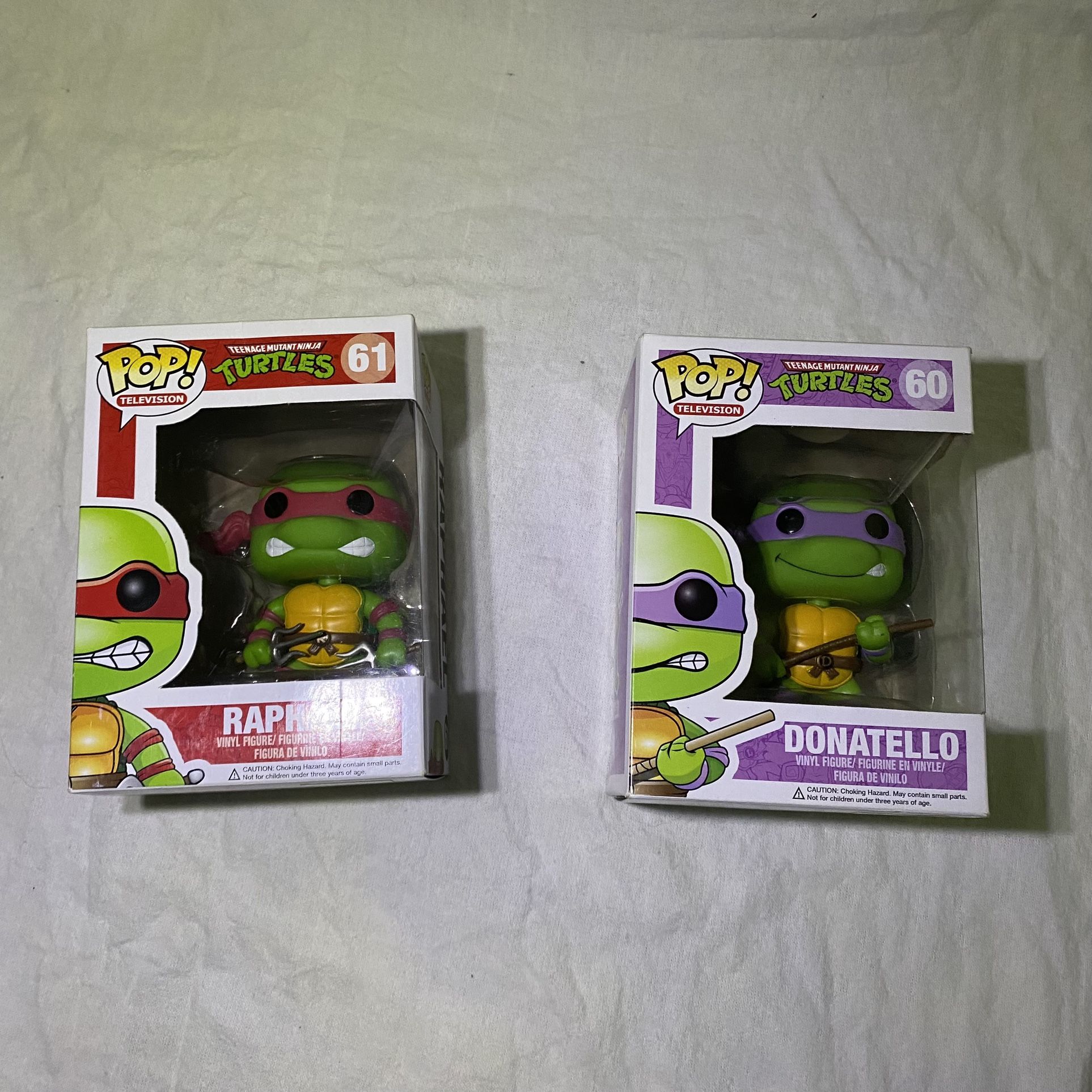 Funko Pop! Vinyl: Teenage Mutant Ninja Turtles - Raphael #61 Donatello #60