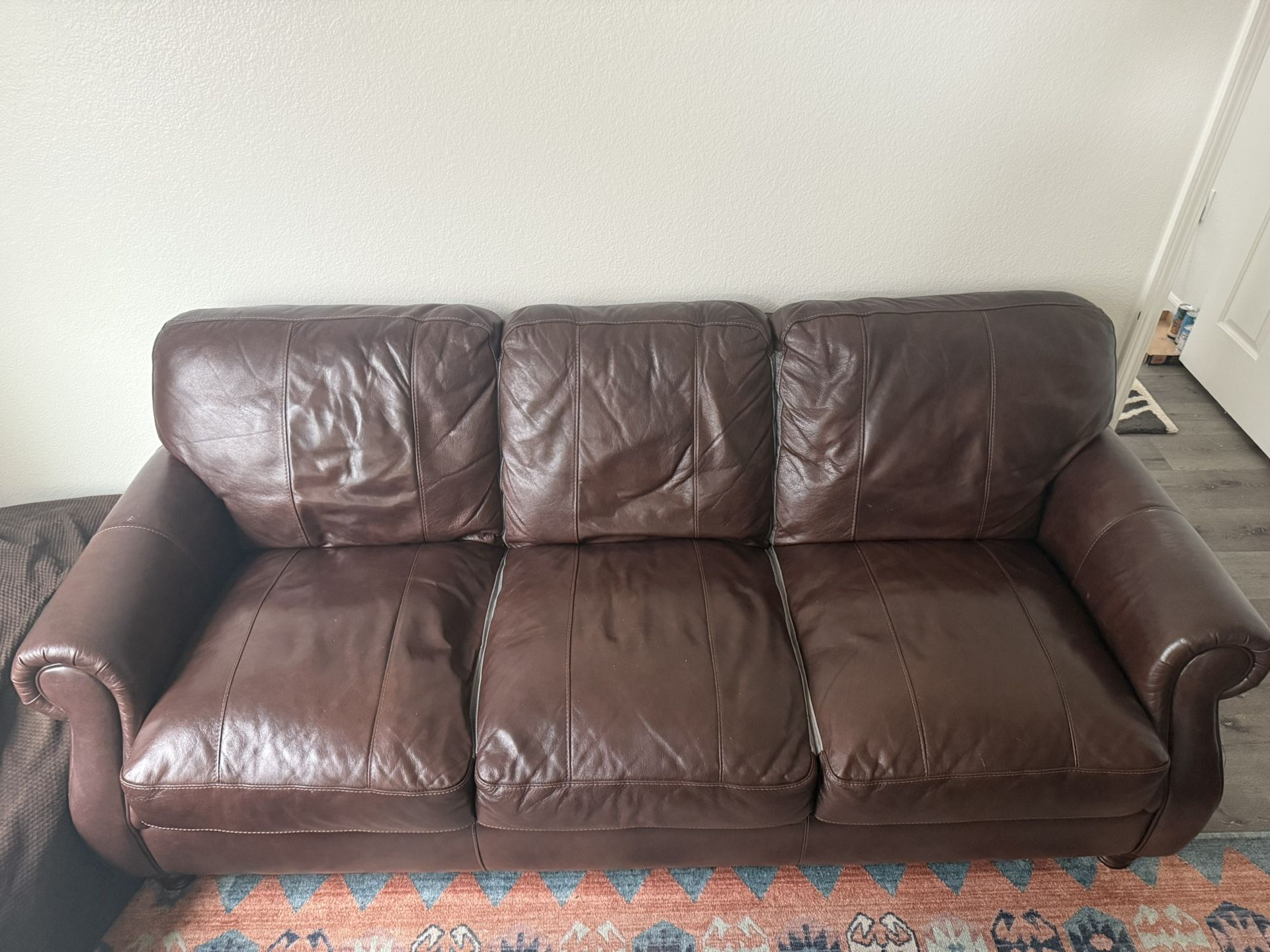 Two Leather Couches