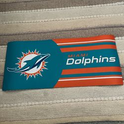 NFL Miami Dolphins desk pad 10”x 22”