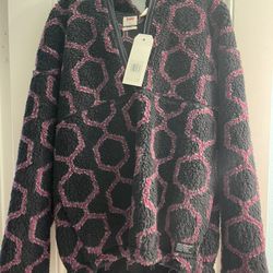 Levis Sherpa Jacket Bland and Purple Size Small M