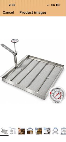 Brand New 13.75'x13.75" Premium Stainless Steel Commercial AF45/TK45 Deep Fryer Filter W/Thermostat
