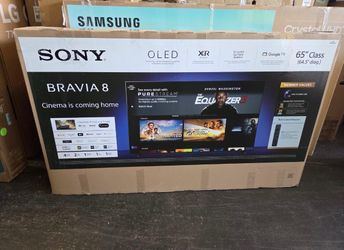 MV 65” Sony smart 4k oled hdr tv Bravia 8 tv