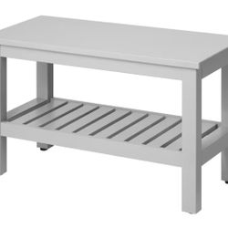HEMNES Bench, gray, 32 5/8 "