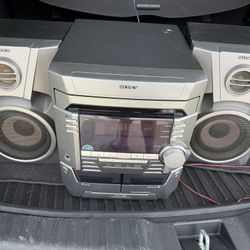 Sony HCD-8X2 3 Disc CD Changer / Dual Cassette Tape Deck Player Stereo — Tested, Fully Working!