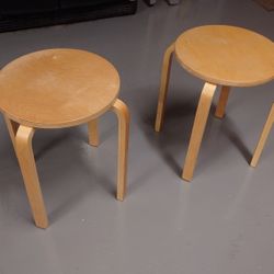 4 legged Solid Wooden Stool