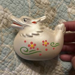 Vintage Japanese Dragon Okimono Glass Figurine