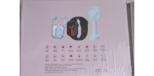 Watch,headphones and fan set
