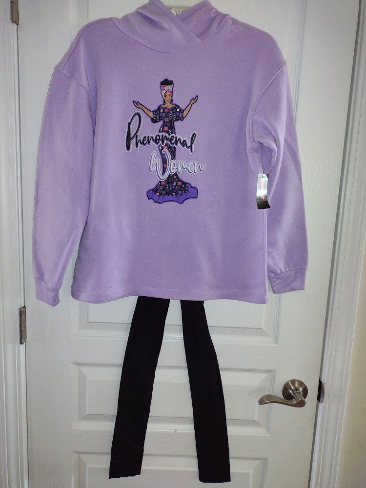 Phenomenal Woman Sweatshirt & Footless Tights 