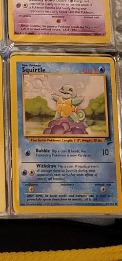 Pokemon squirtel card