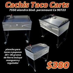 Plancha De 36” | Plancha De Fierro | Patas Desmontable | Incluye Manguera Y Regulador