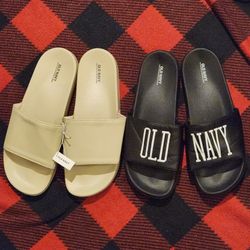 2 Pairs Size 12-13 Old Navy Slides