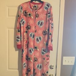 Rodolph Cartoon Print Onesie Pajamas 
