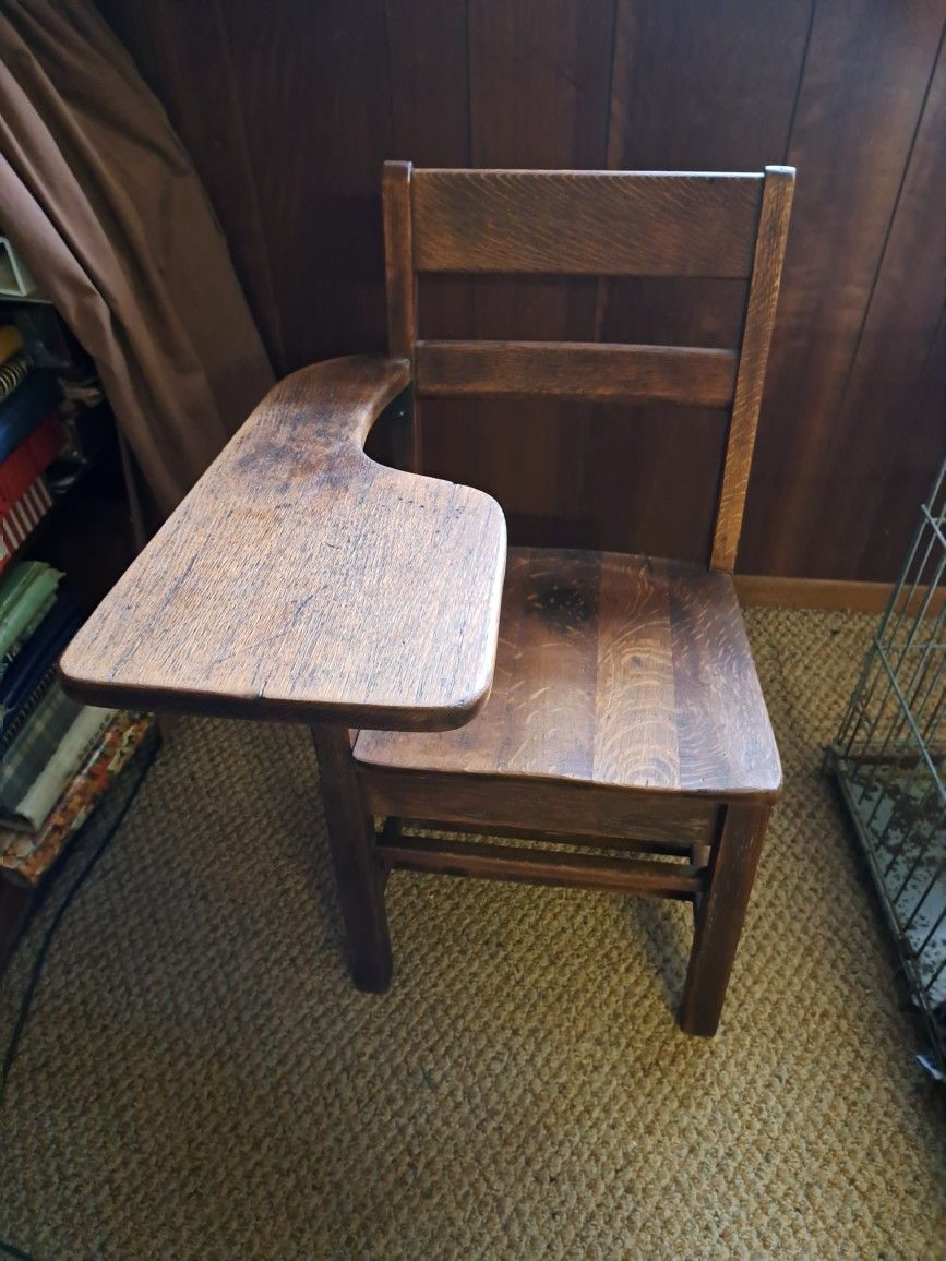 Antique Wooden Student Desk