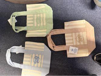striped TJ totes