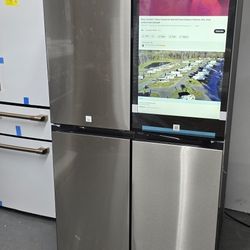 Brand New Samsung Bespoke Flex  4 Door Refrigerator With Al Family Hub Tv Screen 