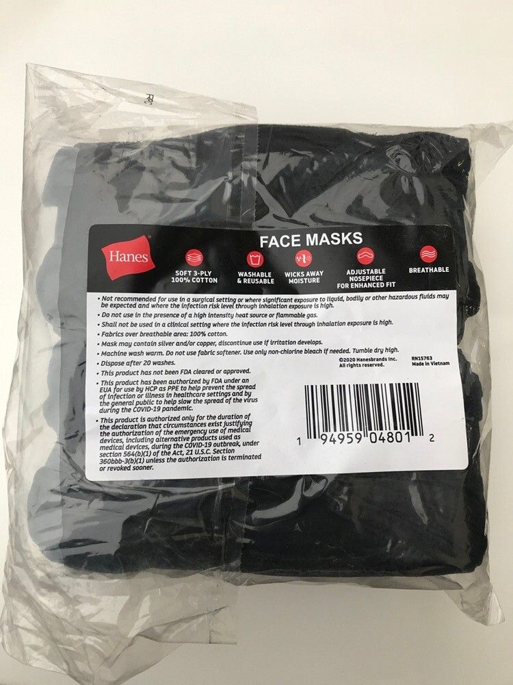 Cotton Face masks 3 Ply Washable And Reusable