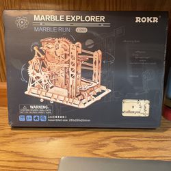 ROKR Marble Explorer Marble Run LG503 Laser Cut 3D Wooden Puzzle 260 Pieces NIB