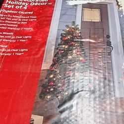 Pre-Lit Christmas Decorations Available If Posted