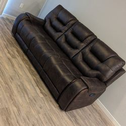 Suede Reclining Couch