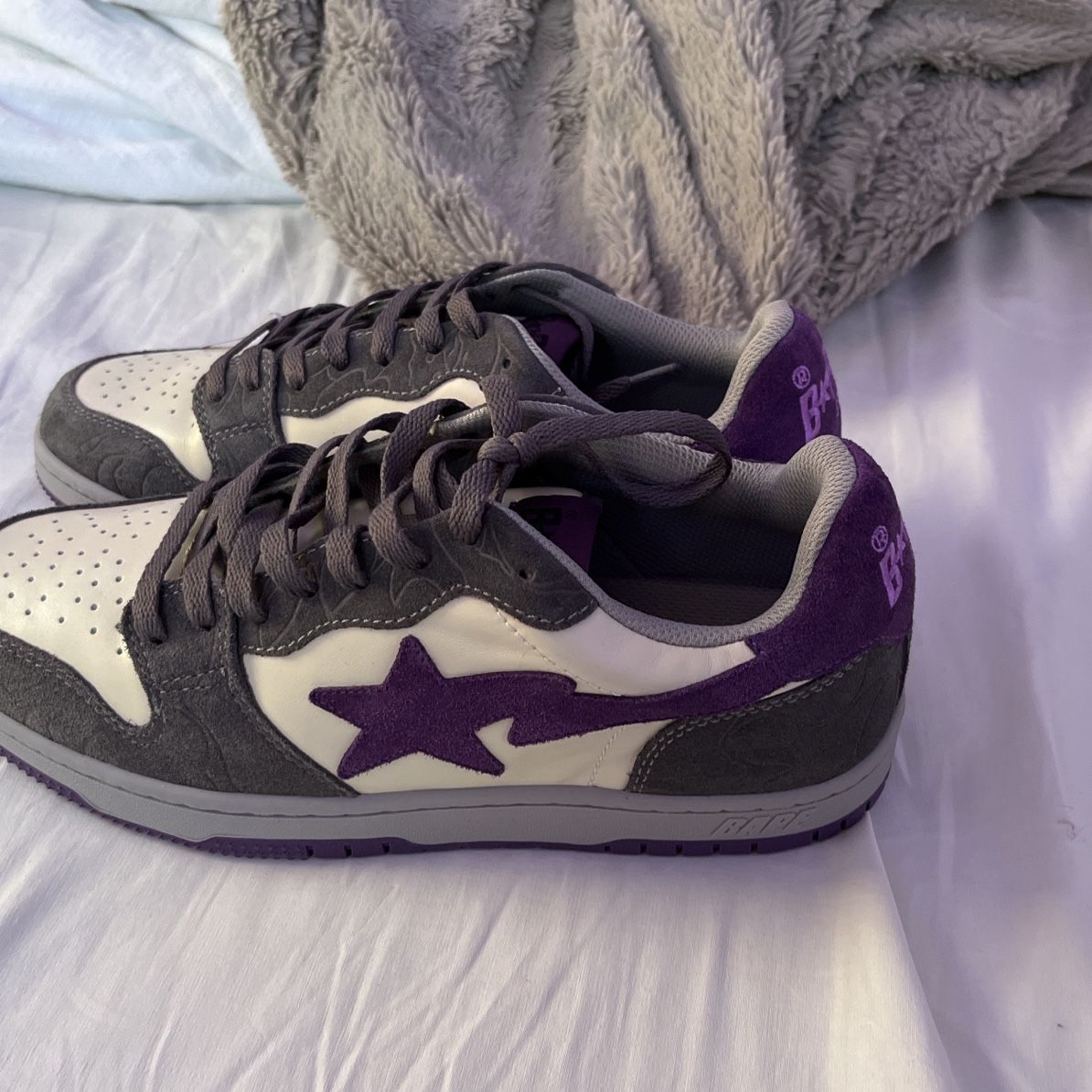 A Bathing Ape Bape Sta Mist Grey Royal Purple for Sale in