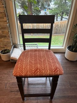 Like New Solid Wood Barstool