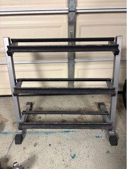 3 tier dumbbell rack