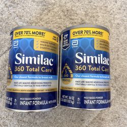 Similac 360 Total Care Infant Formula – 2 Cans Brand New