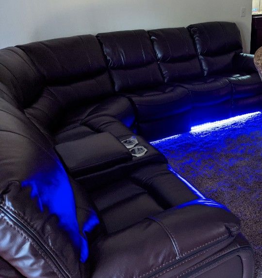 Sofa With Recliners $600 OBO