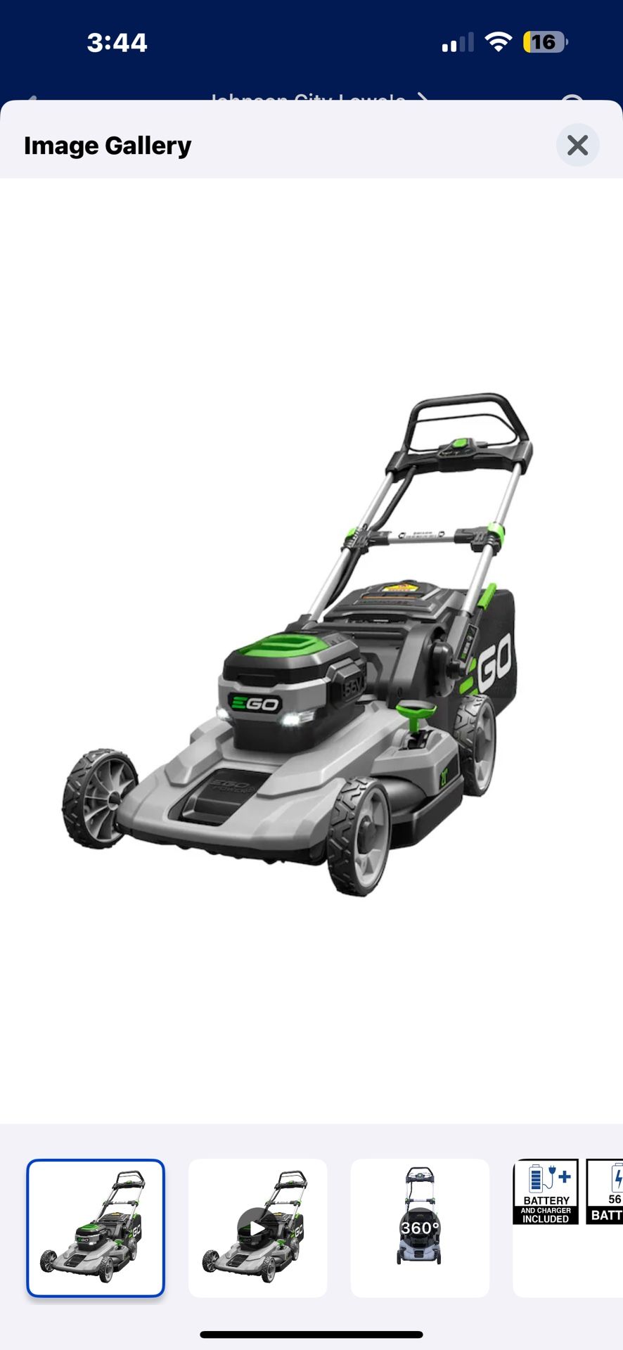 POWER+ 56-volt 21-in Cordless Push 5 Ah (1-Battery and Charger Included) And POWERLOAD 56-volt 15-in Telescopic Shaft Battery String Trimmer 2.5 Ah (B