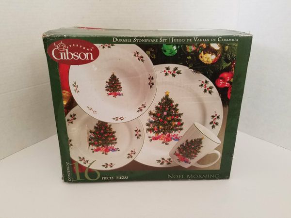 Gibson Noel Morning 16 Pc set New Christmas Dinnerware for Sale in ... Gibson Noel Morning 16 Pc set New Christmas Dinnerware for Sale in ...