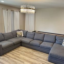 Grey Living Spaces sectional Couch