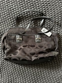 Authentic Coach Taylor Op Art Signature Totebag