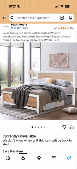 Full mattress & bed frame