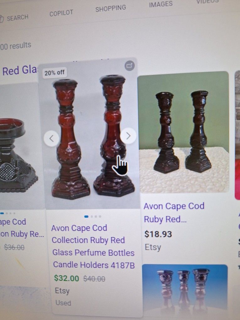 Avon Red Glass