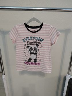 Wonder Nation shirt for girls, size L(10-12), panda