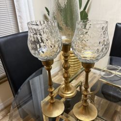 Set Of 3 Candle Holders