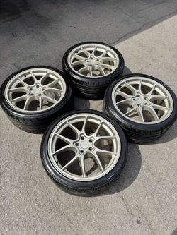 New 19x9.5 Rotiform Wheels and Nitto NT555 G2 275/30/19 Tires 5x112