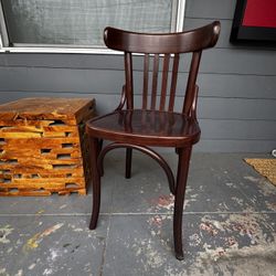 Bistro Bend Cane Chairs - Bistro Retro Solid Wood 