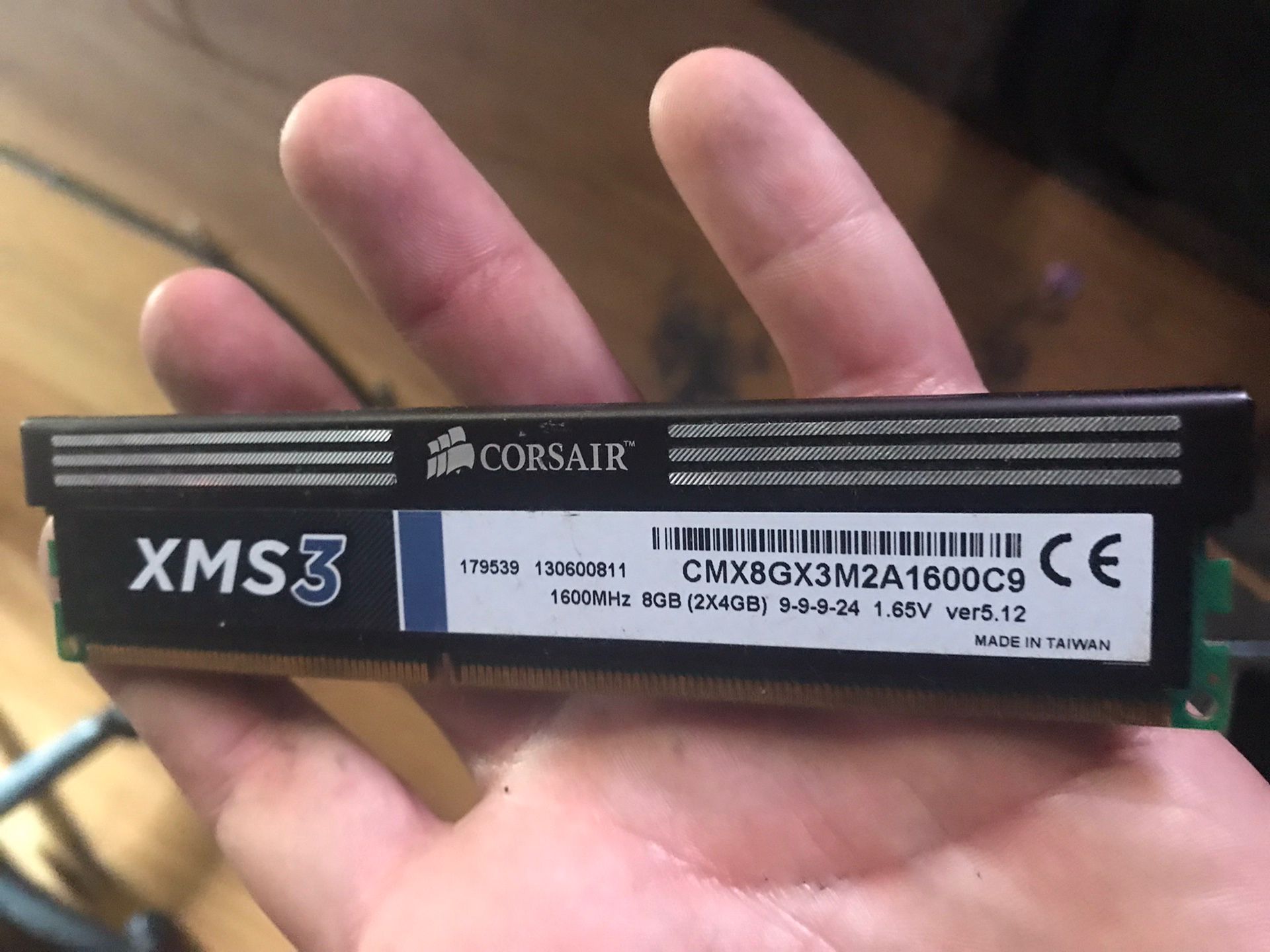 Corsair 8GB Ram XMS3