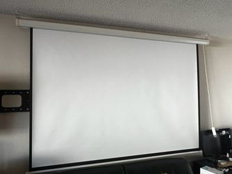 80” Electric Projector Screen + Remote — $80 OBO