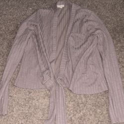 Cropped Beige Cardigan 