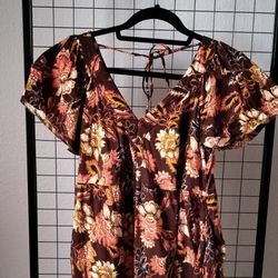 EUC Autumn Floral Dress (See Details)