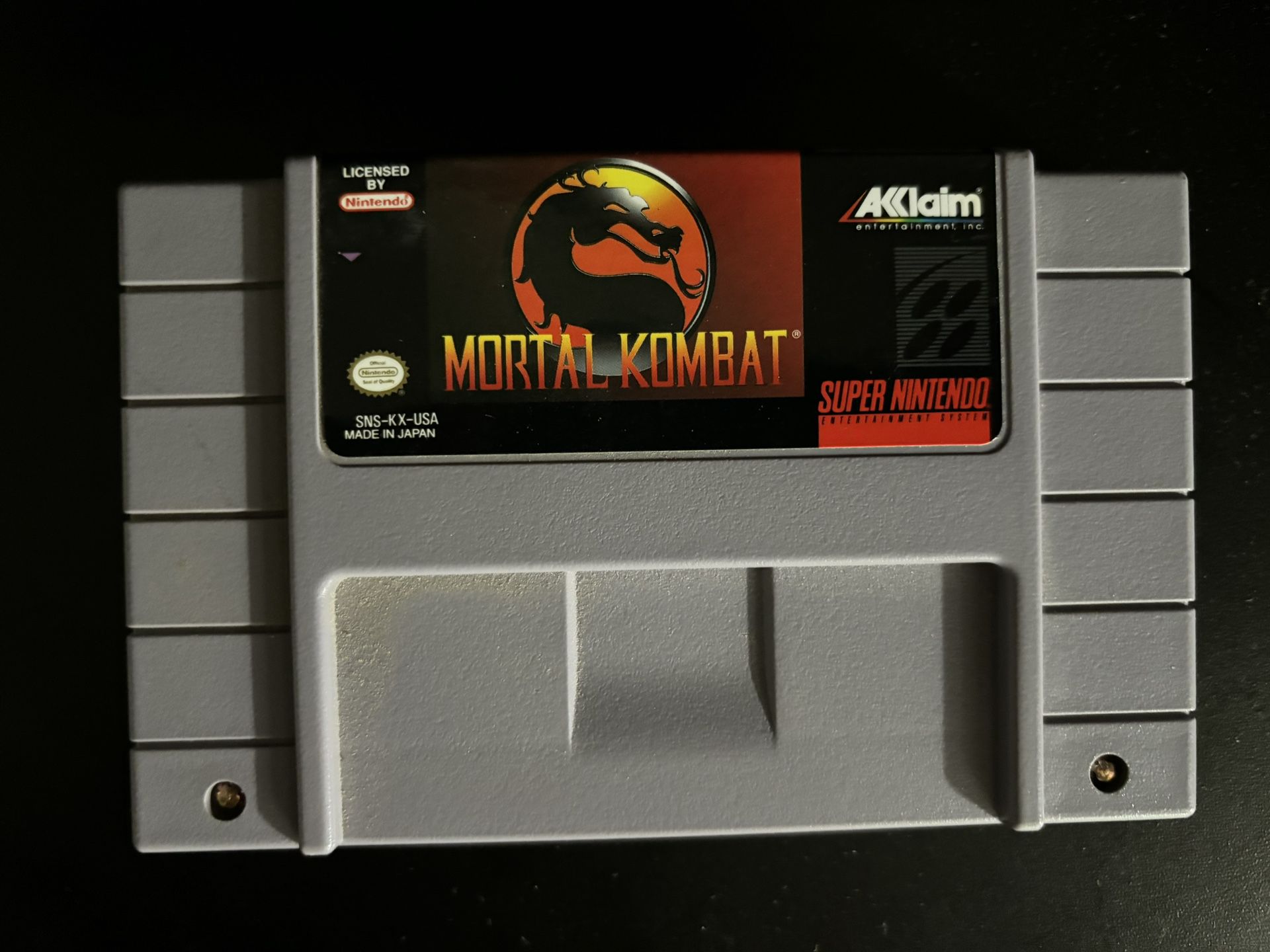 Mortal Kombat (Super Nintendo SNES, 1999)