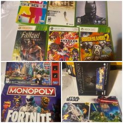 GAMES AND PUZZLES-XBOX 360 Video Games 