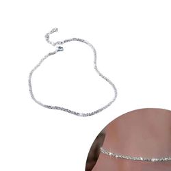 Sterling Silver Anklet for Women, Dazzling Chain

