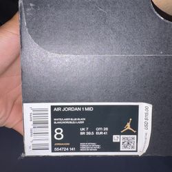 air jordan 1 mid lazer blue 