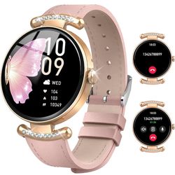 Smart Watches for Women Android iOS, 1.2'' Fitness Trackers with Bluetooth Call (Answer/Make), Smartwatch with Heart Rate,Sleep Monitor, IP68 Waterpro